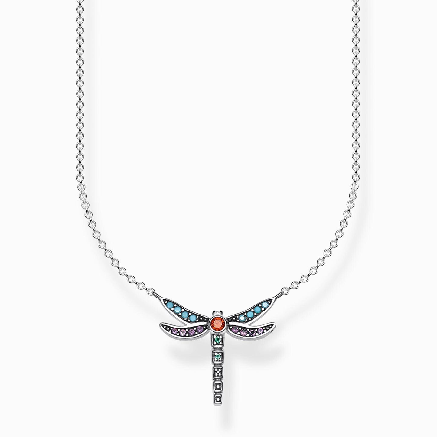 Thomas Sabo Sterling Silver Dragonfly Necklace KE1837 - Judith Hart Jewellers