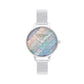 Olivia Burton Rainbow Mermaid Tail Stainless Steel Mesh Bracelet Watch OB16US46 - Judith Hart Jewellers