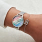 Olivia Burton Rainbow Mermaid Tail Stainless Steel Mesh Bracelet Watch OB16US46 - Judith Hart Jewellers