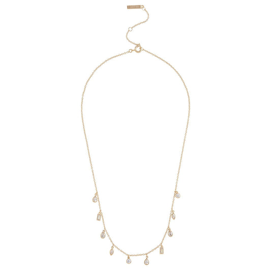 Olivia Burton Classic Crystal Gold Charm Necklace OBJCON100 - Judith Hart Jewellers