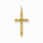 Thomas Sabo Yellow Gold-Plated Cross Pendant PE912 - Judith Hart Jewellers