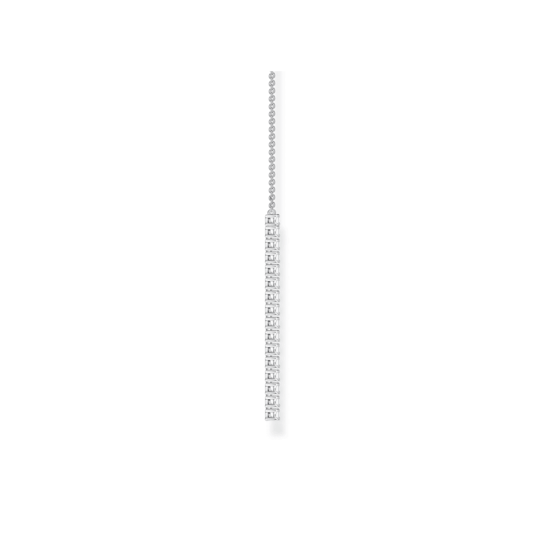 Thomas Sabo Sterling Silver Cubic Zirconia Bar Pendant and Chain KE2117-051-14 - Judith Hart Jewellers