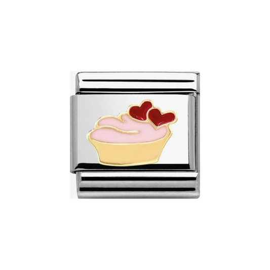 Nomination Classic Gold Cupcake Charm 030285/02