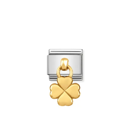 Nomination Classic 18ct Yellow Gold Four Leaf Clover Charm 031800/02