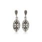 Sterling Silver Marcasite Drop Earrings - Judith Hart Jewellers