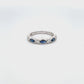 18ct White Gold Marquise Cut Sapphire and Diamond Ring