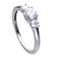 Diamonfire Silver White Zirconia Centre Stone Ring R3657 - Judith Hart Jewellers