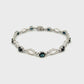 9ct White Gold Sapphire and Diamond Bracelet