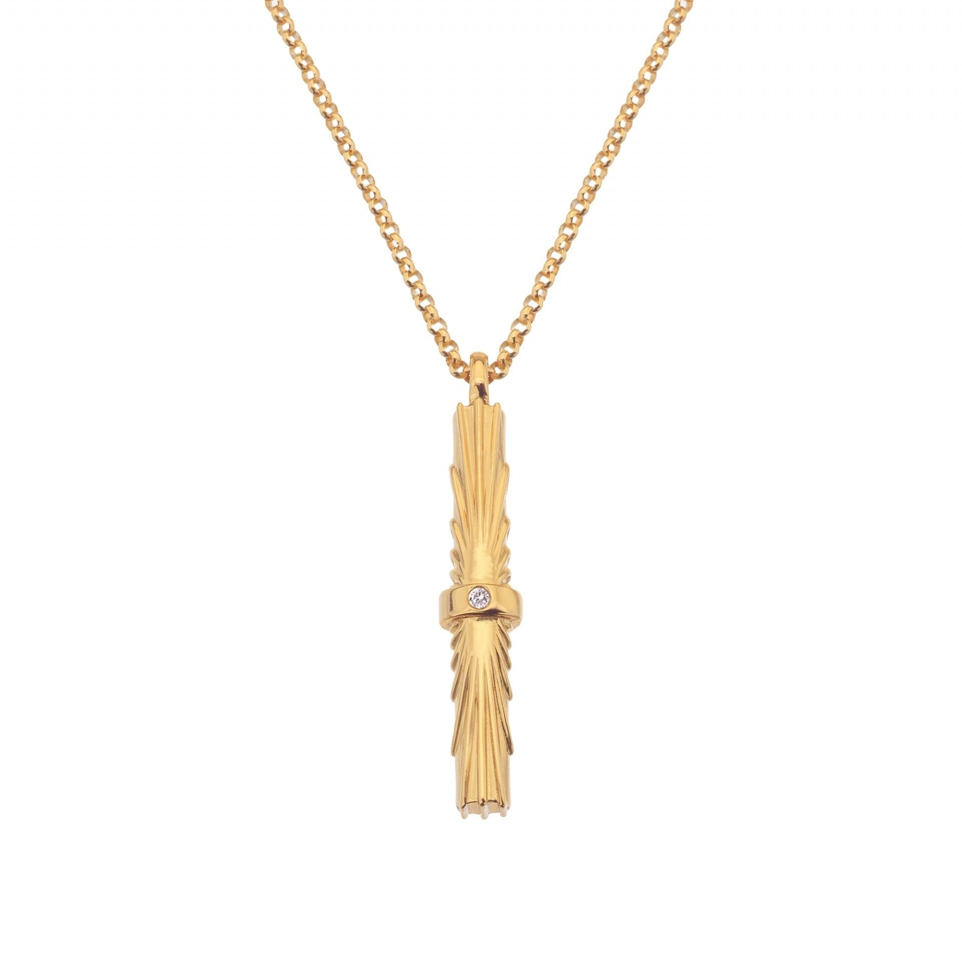 Hot Diamonds x Jac Jossa Hope Vertical Bar Pendant DP849 - Judith Hart Jewellers