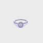 Platinum Brilliant Cut 0.60ct Diamond Halo Ring