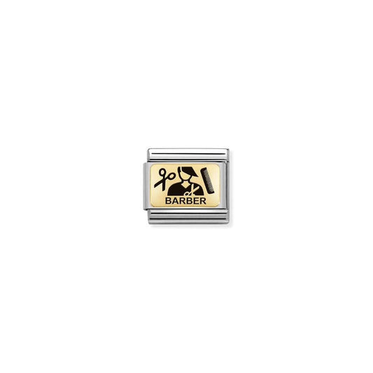 Nomination Classic Gold Barber Charm 030166/13