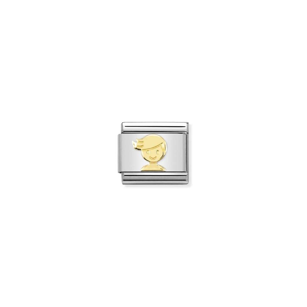 Nomination Classic Gold Boy Charm 030162/72