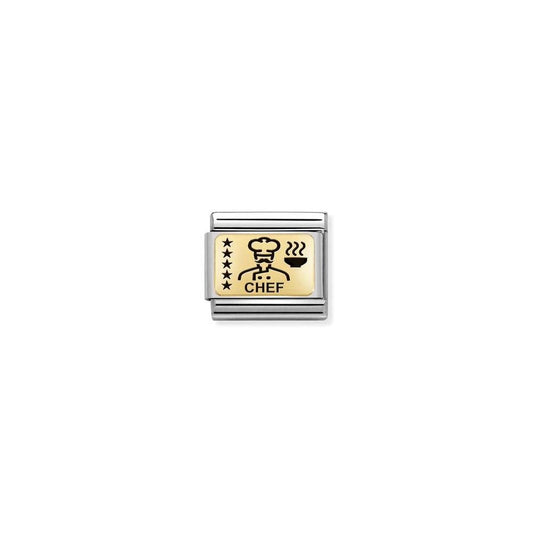 Nomination Classic Gold Chef Charm 030166/28