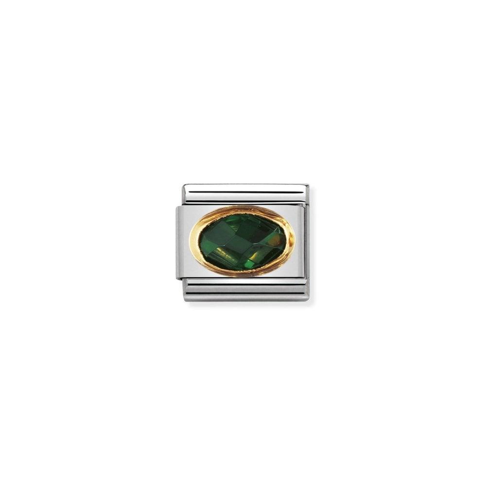 Nomination Classic Green Facet Oval 030601/027 - Judith Hart Jewellers