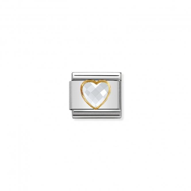 Nomination Life Facet Clear Heart 030610/010 - Judith Hart Jewellers
