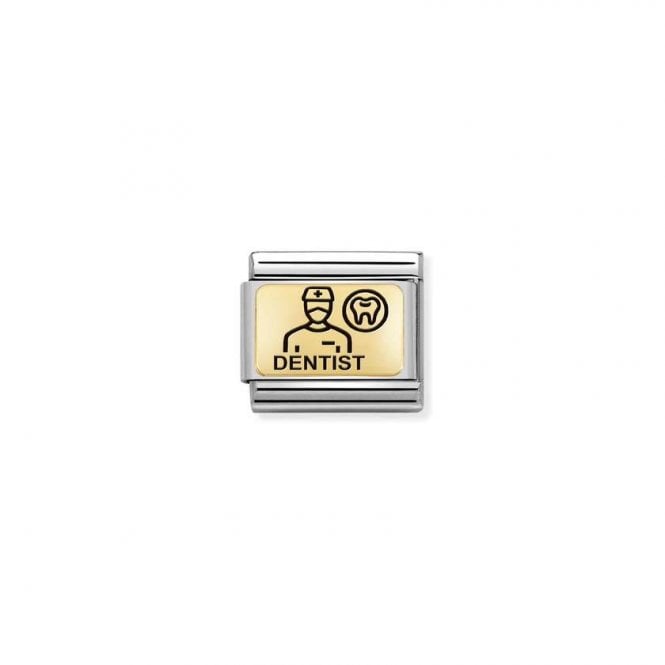 Nomination Classic Gold Dentist Charm 030166/16