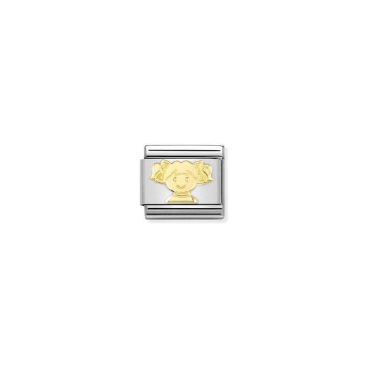 Nomination Classic Gold Girl Charm 030162/73