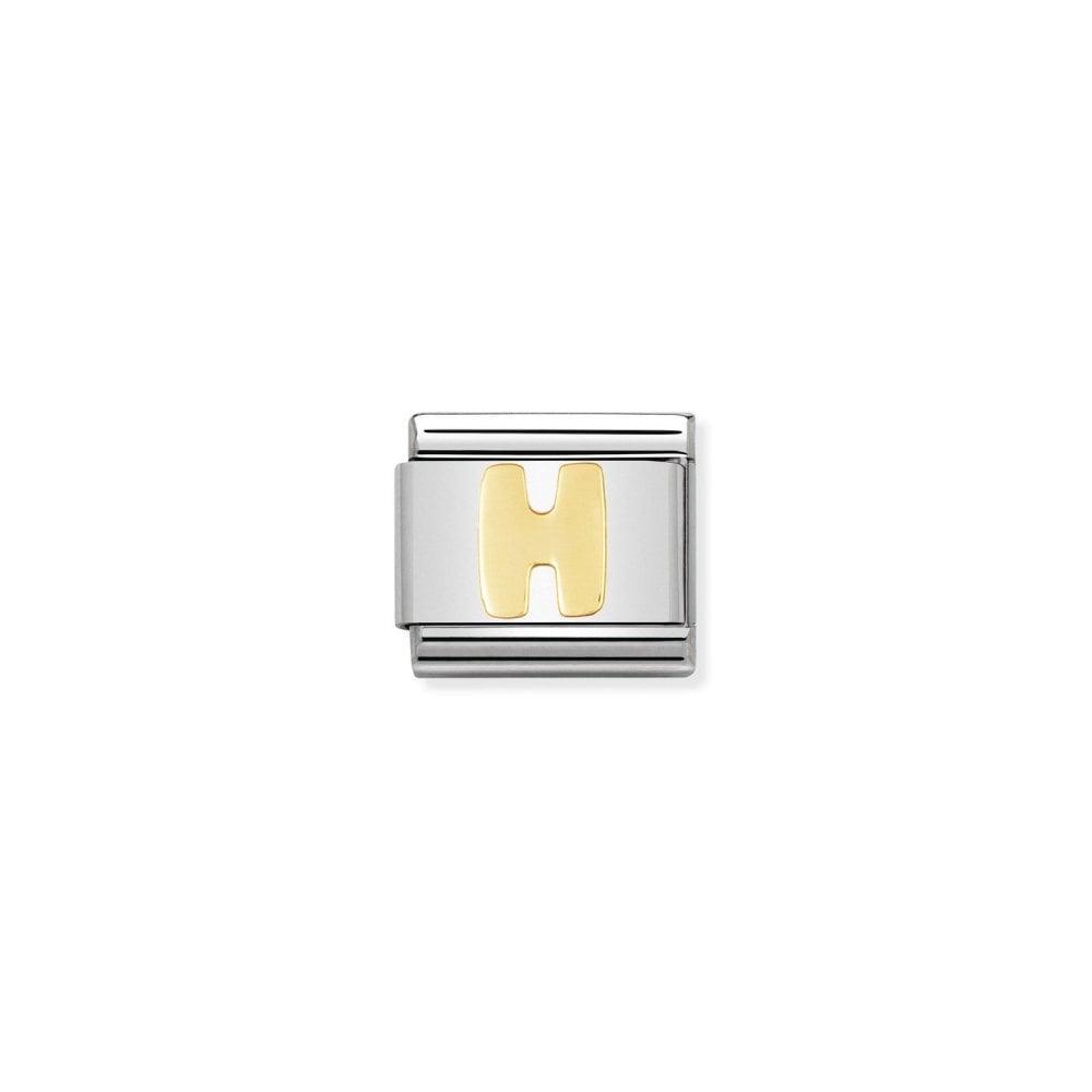 Nomination Classic Letter H 030101/08 - Judith Hart Jewellers