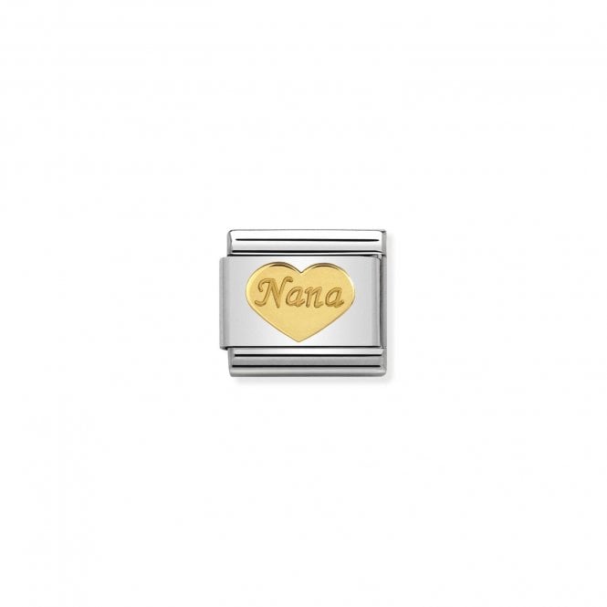 Nomination Classic Gold Nana Heart Charm 030162/43