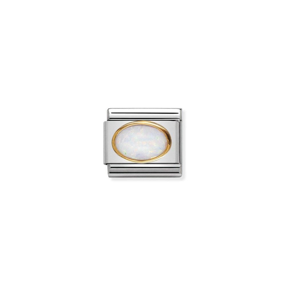 Nomination Classic White Opal Oval 030502/07 - Judith Hart Jewellers