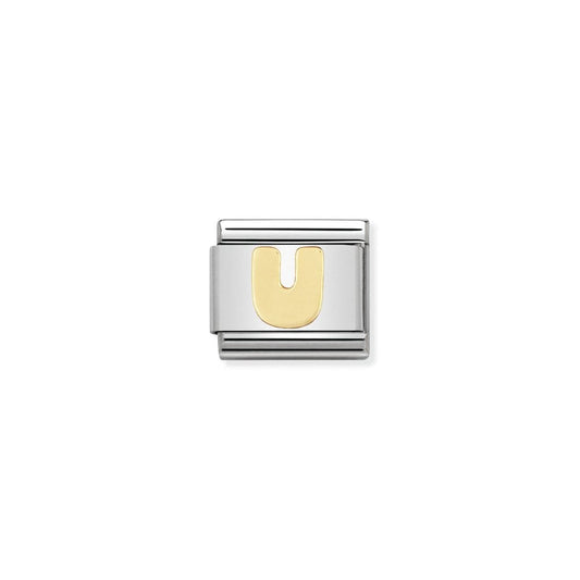 Nomination Classic Gold U Letter Charm 030101/21