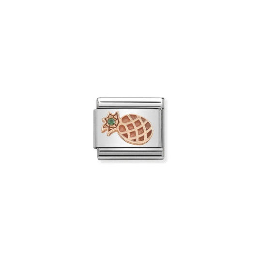 Nomination Classic Rose Gold CZ Pineapple Charm 430305/30