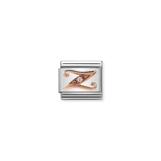 Nomination Classic Rose Gold CZ Z Letter Charm 430310/26