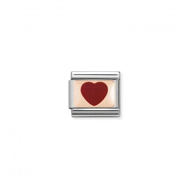 Nomination Rose Red Enamel Heart 430201/14 - Judith Hart Jewellers