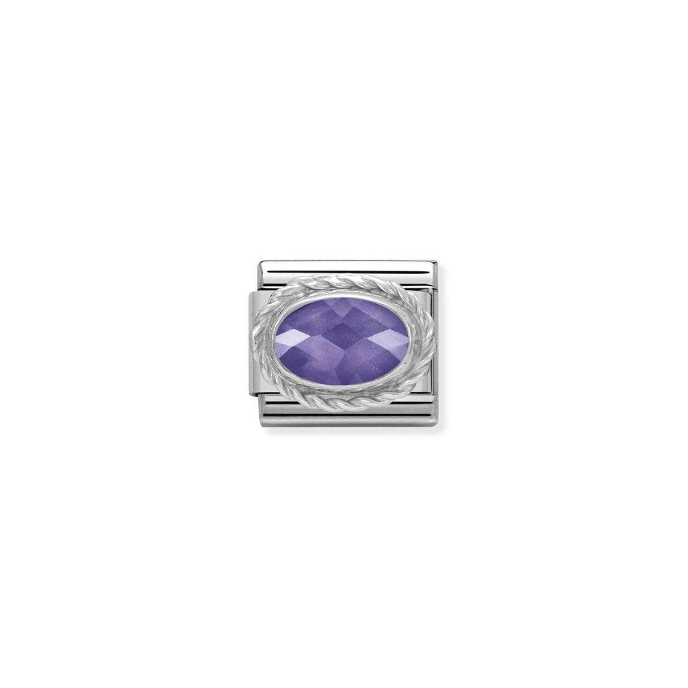 Nomination Classic Oval Violet Facet 330604/001 - Judith Hart Jewellers