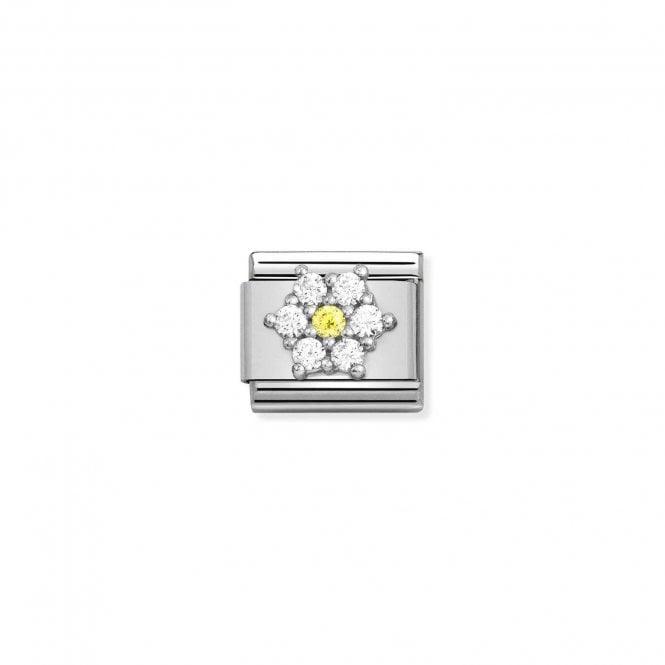 Nomination Yellow Mother Of Pearl Flower 430510/06 - Judith Hart Jewellers