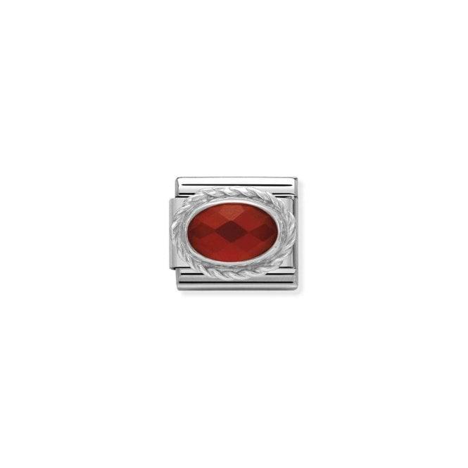 Nomination Facet Red Agate Twist 330503/28 - Judith Hart Jewellers