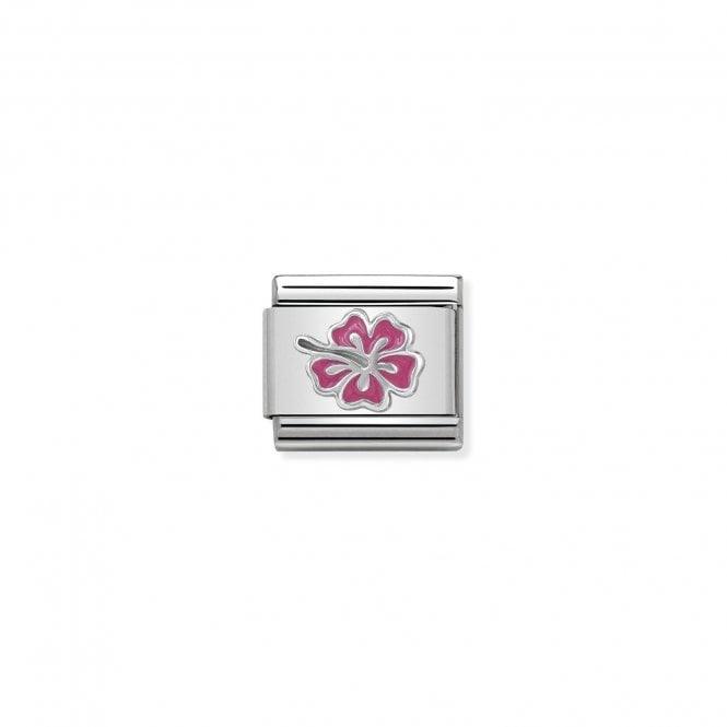 Nomination Fuschia Hibiscus 330202/24 - Judith Hart Jewellers