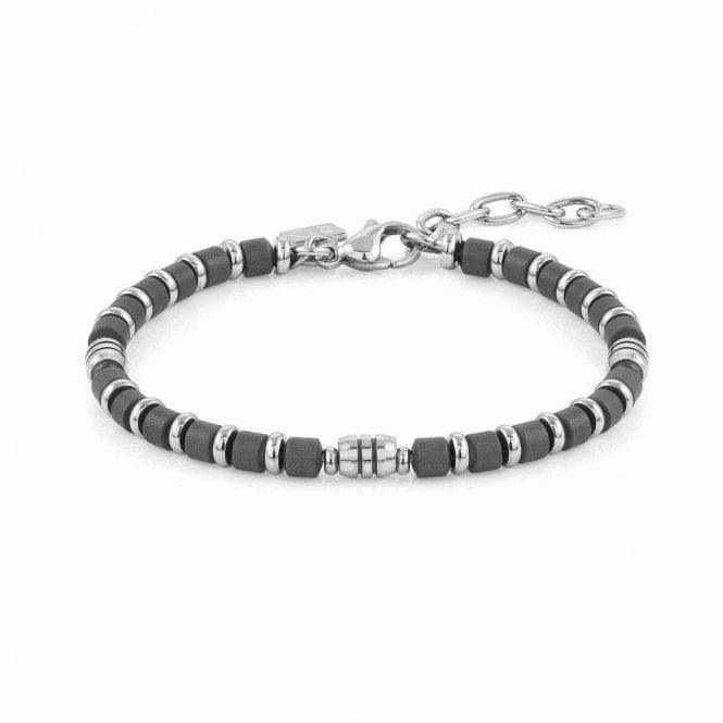 Nomination Instinct Bracelet in Steel with Grey Hematite 027907/051 - Judith Hart Jewellers