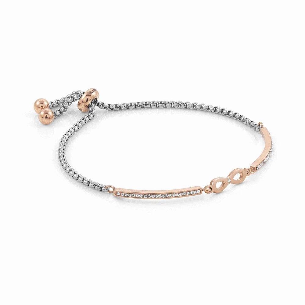 Nomination Milleluci Infinite Bracelet in Rose Gold Plate with CZ 028005/024 - Judith Hart Jewellers