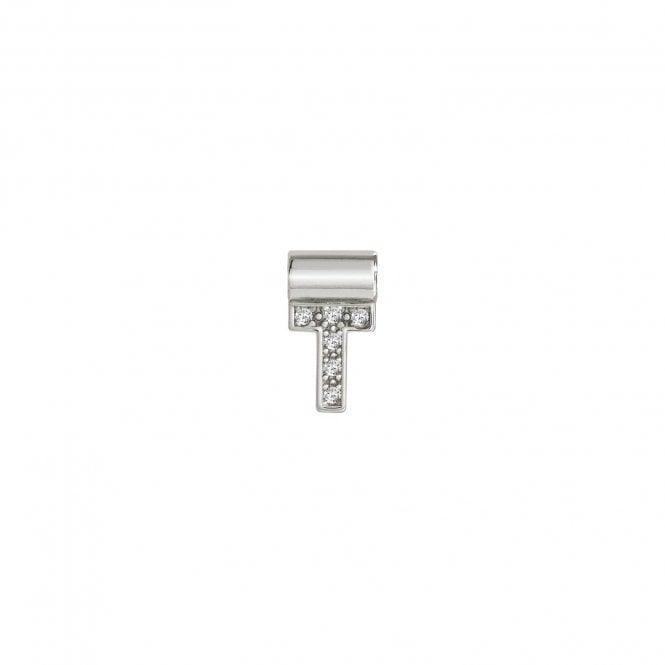 Nomination SeiMia Initial T Pendant Charm in Silver and CZ 147115/020 - Judith Hart Jewellers