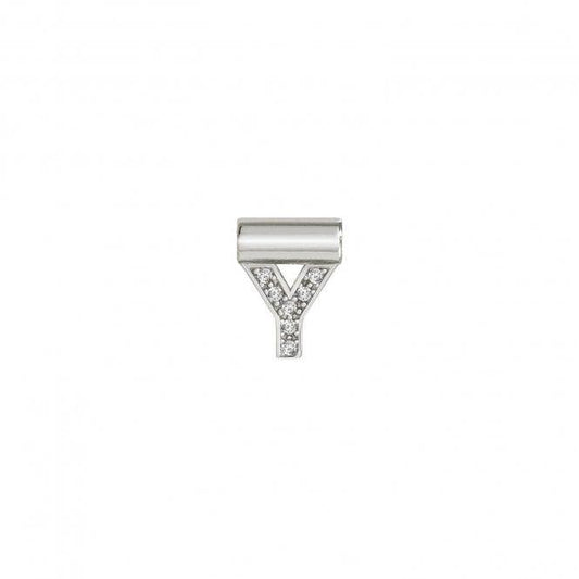 Nomination SeiMia Initial Y Pendant Charm in Silver and CZ 147115/025 - Judith Hart Jewellers
