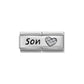 Nomination Double Son With Cz Heart 330731/03 - Judith Hart Jewellers