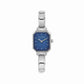 Nomination Time Rectangle Blue Glitter Dial & Silver Charm Bracelet Watch 076030/024