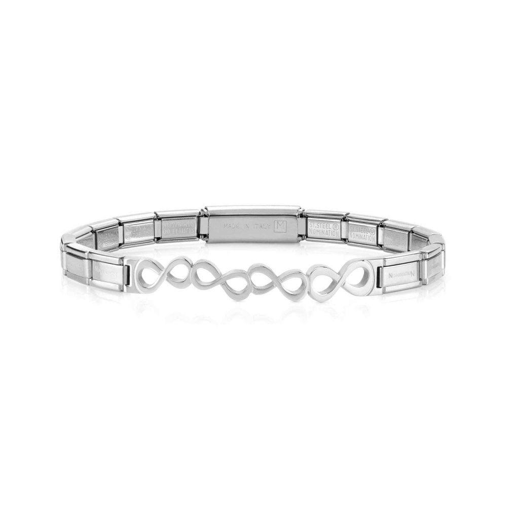 Nomination Trendsetter Steel Infinity Loop Bracelet 021126/026 - Judith Hart Jewellers