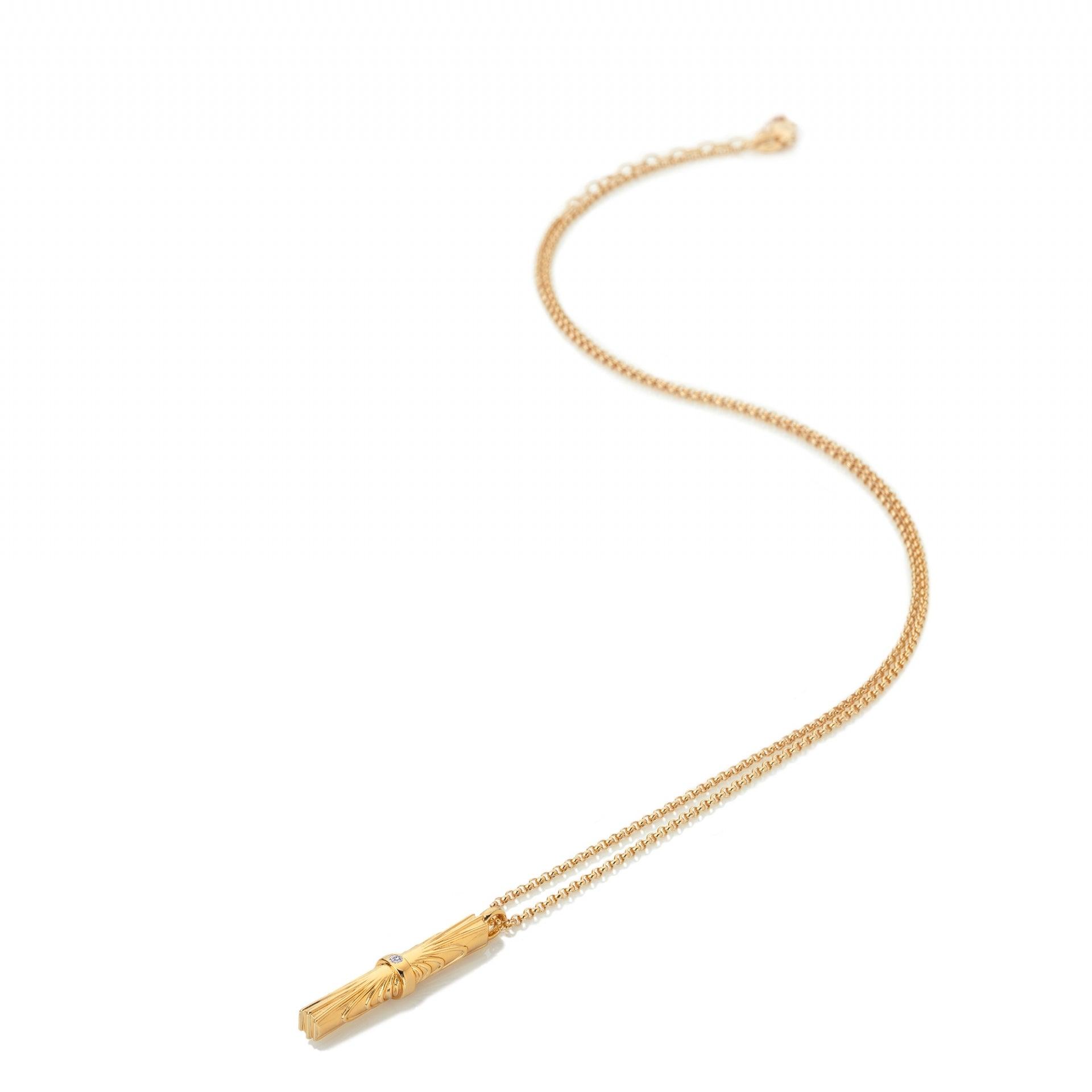 Hot Diamonds x Jac Jossa Hope Vertical Bar Pendant DP849 - Judith Hart Jewellers