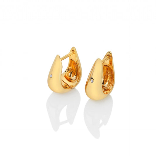 Hot Diamonds x Jac Jossa Soul Huggie Earrings DE661 - Judith Hart Jewellers