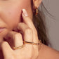Hot Diamonds x Jac Jossa Hope Hexagon Hoop Earrings DE679 - Judith Hart Jewellers