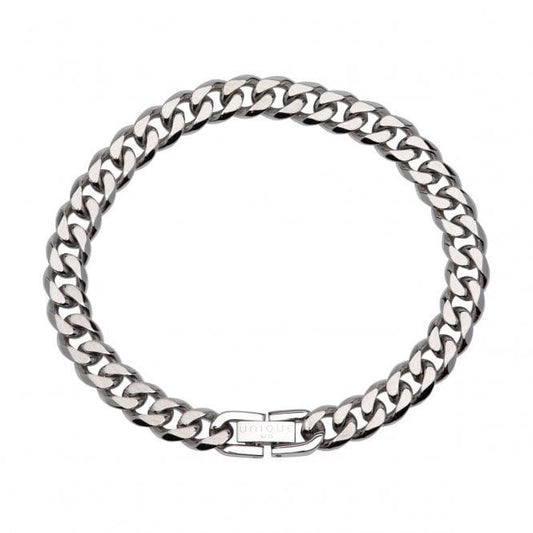 Unique & Co Steel Curbed Link 8mm Bracelet
