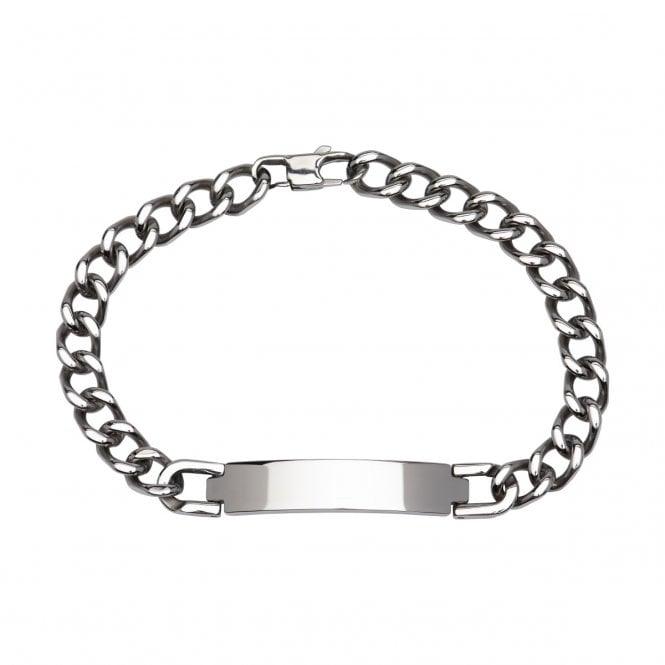 Unique & Co Steel Curbed Link Bracelet - Judith Hart Jewellers